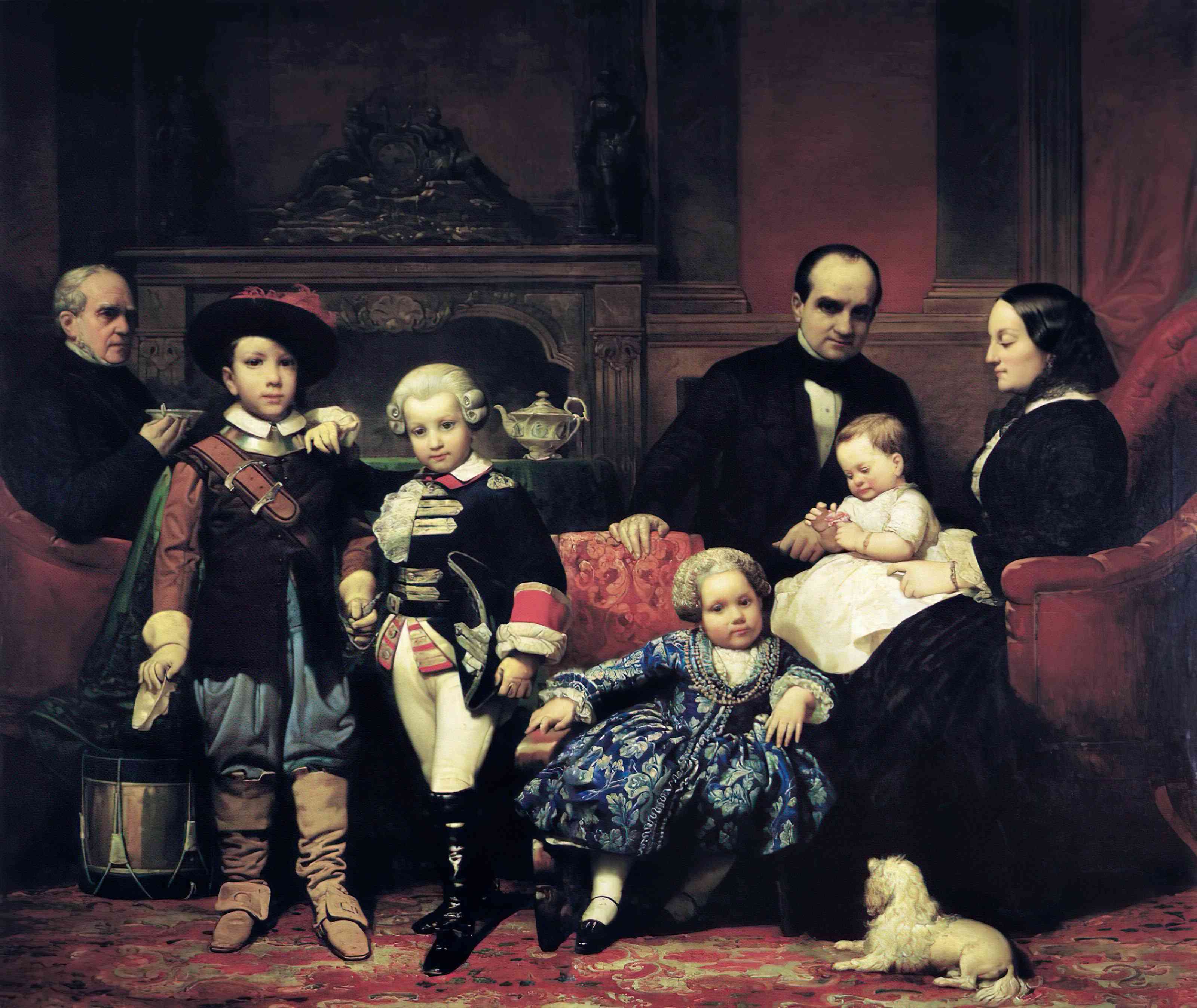 La Familia de Gregorio López Mollinedo (1854)