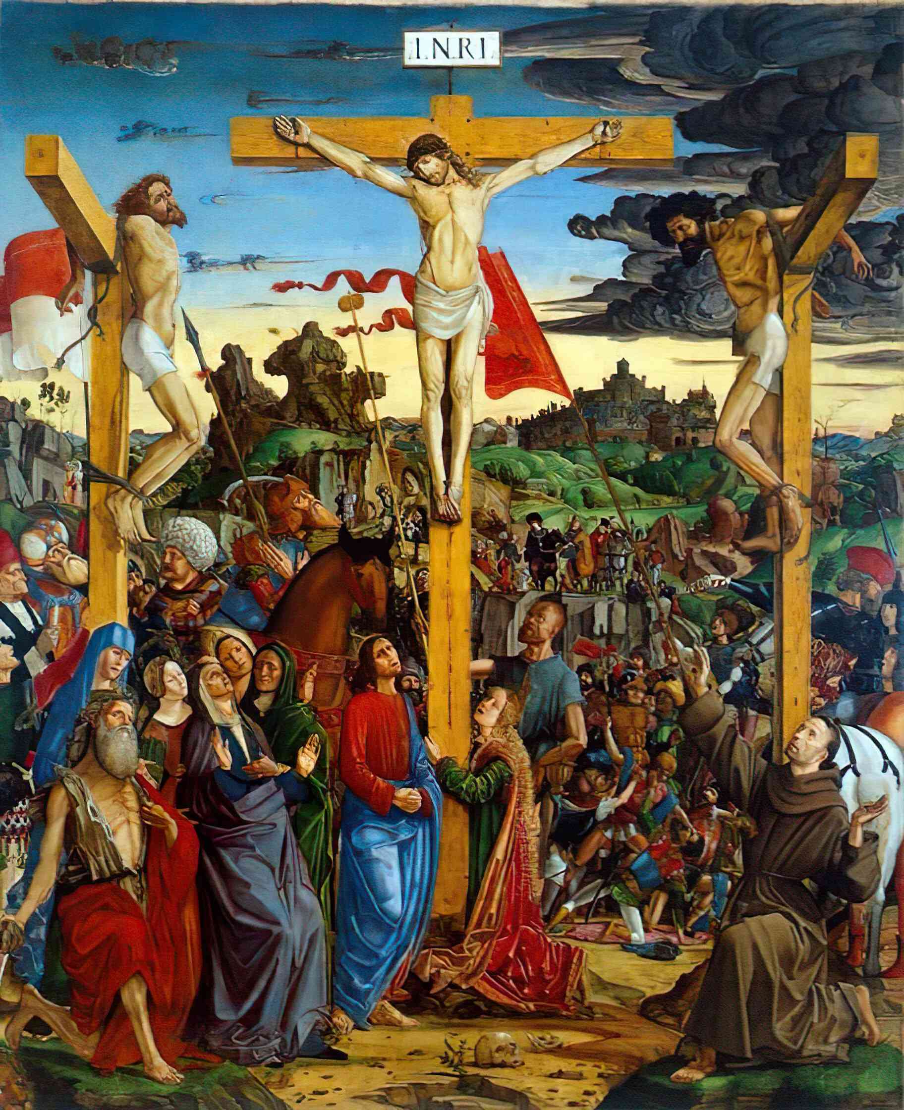 Crucifixion with Saints Matthias Grünewald German Renaissance Art